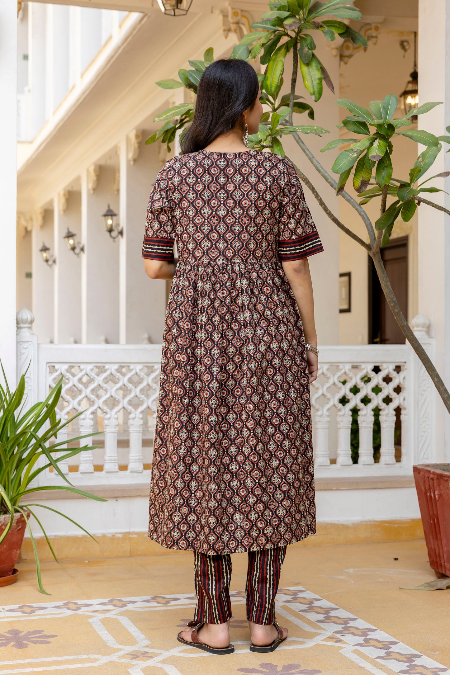 Women's Cotton Aliya Cut Kurti and Pant Set